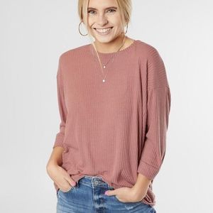 Buckle Daytrip Ribbed Knit Top